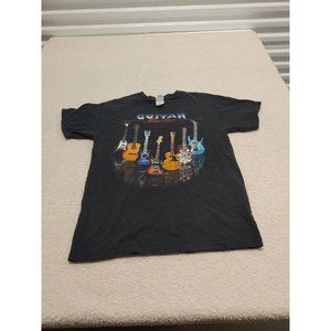 Guitar Master T Shirt Mens M‎ Tennessee River Tag Short Sleeve Black